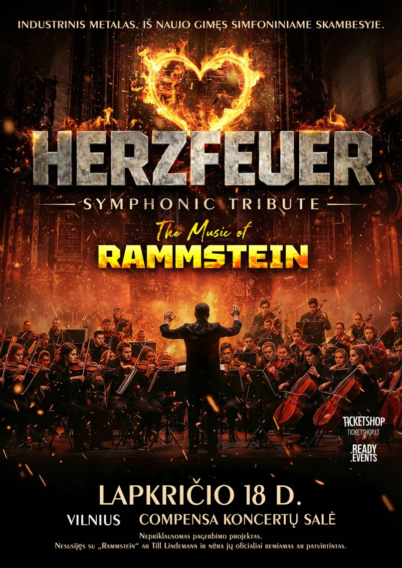 RAMMSTEIN SYMPHONIC EXPERIENCE - TRIBUTE HERZFEUER | Vilnius, 18